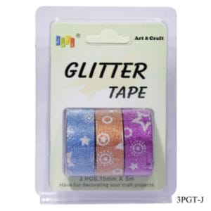 Glitter Tapes pack of 3 (3PGT-J)