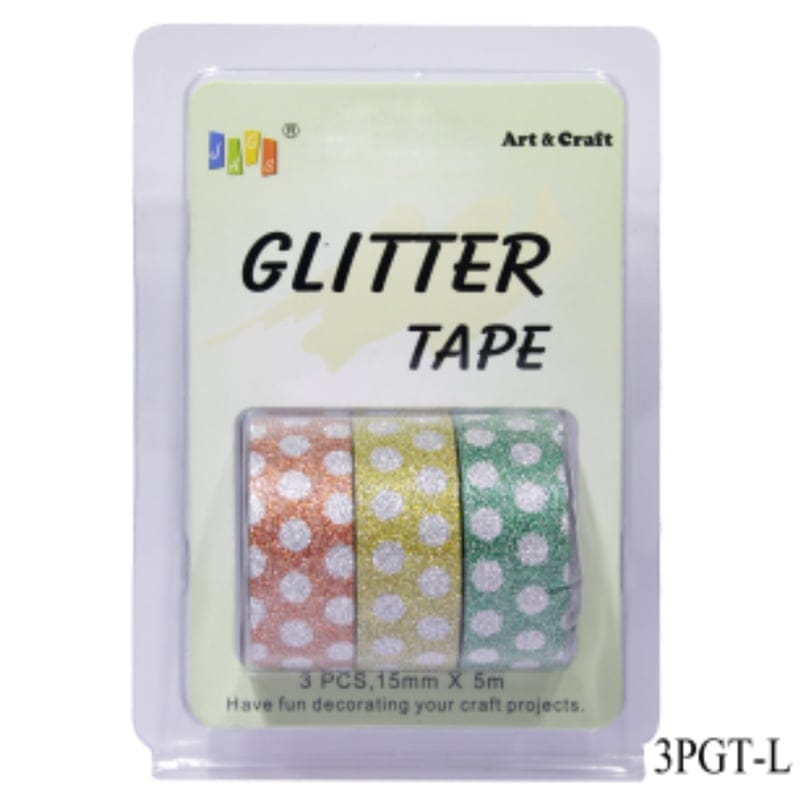 Glitter Tapes pack of 3 (3PGT-L) jags glitter tapes 3pgt l Glitter Tapes pack of 3 (3PGT-L)