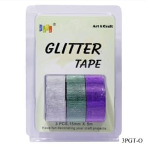 Glitter Tapes pack of 3 (3PGT-O)