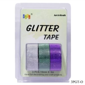 Glitter Tapes pack of 3 (3PGT-O)