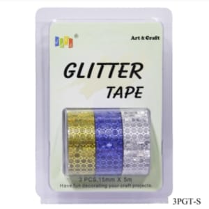 Glitter Tapes pack of 3 (3PGT-S)