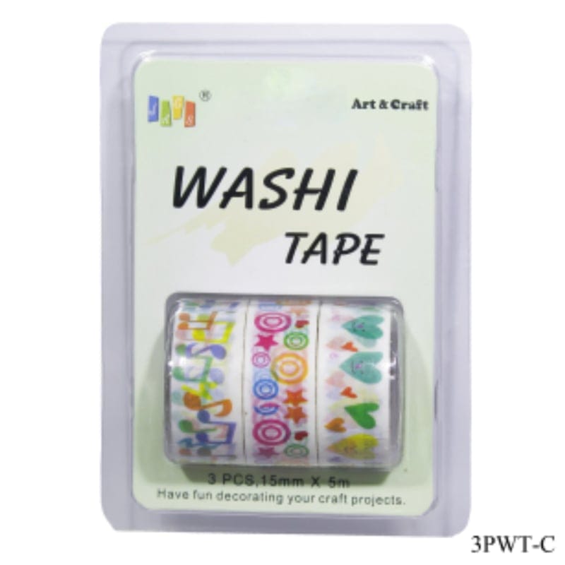 Washi Tapes pack of 3 (3PWT-C) jags washi tapes 3pwt c Washi Tapes pack of 3 (3PWT-C)