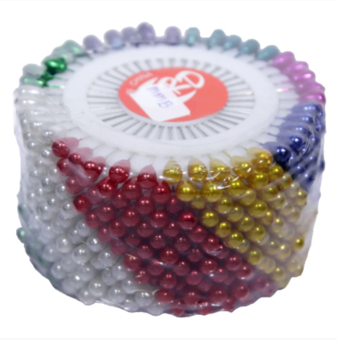 Multicolored pearl pins (Pack of 480 pins) mmb large pearl pins 1 mmb_large_pearl_pins_1