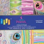12 by 12 Paper Pack - Peacock Collection (Set of 32 sheets)