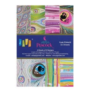 A5 Paper Pack - Peacock Collection (Set of 32 sheets)