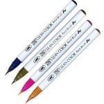 Kuretake Zig Clean color real brush pen marker - Set of 4 (4VD)