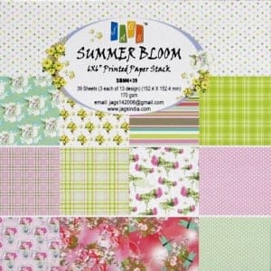 6x6 Paper Pack - Summer Bloom (Set of 36 sheets)