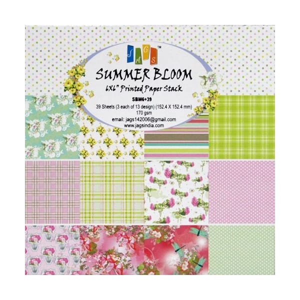 6x6 Paper Pack - Summer Bloom (Set of 36 sheets)