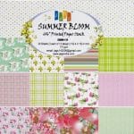 12x12 Paper Pack - Summer Bloom (Set of 36 sheets)