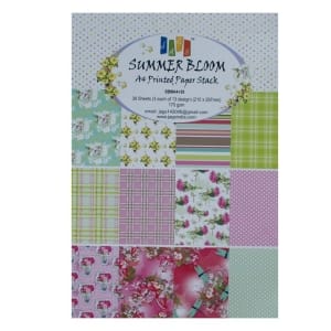 A4 Paper Pack - Summer Bloom (Set of 36 sheets)