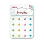 Scrapberrys 16 Enamel Brads - Everyday