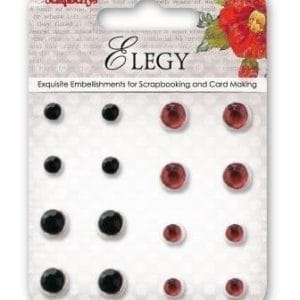 Scrapberrys 16 Rhinestone Brads - Elegy