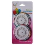 Small multicolored pearl pins (Pack of 80 pins)
