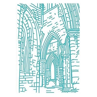 Embossing Folder - Ancient Arches (5"X7") universal 5x7 texture embossing folder ancient arches Embossing Folder - Ancient Arches (5"X7")
