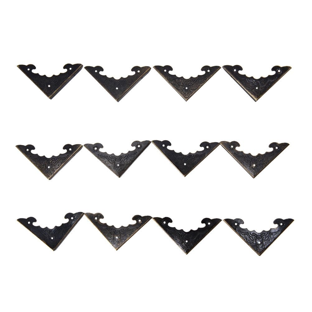 Thin Metal Box Corners/Protectors (Set of 4 pcs) wood box corner ctse 13 Thin Metal Box Corners/Protectors (Set of 4 pcs)