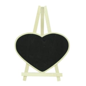 Large wooden board with Stand - Heart