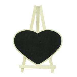 Large wooden board with Stand - Heart
