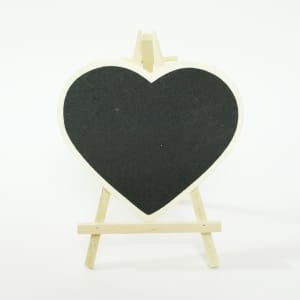 Small wooden board with Stand - Heart