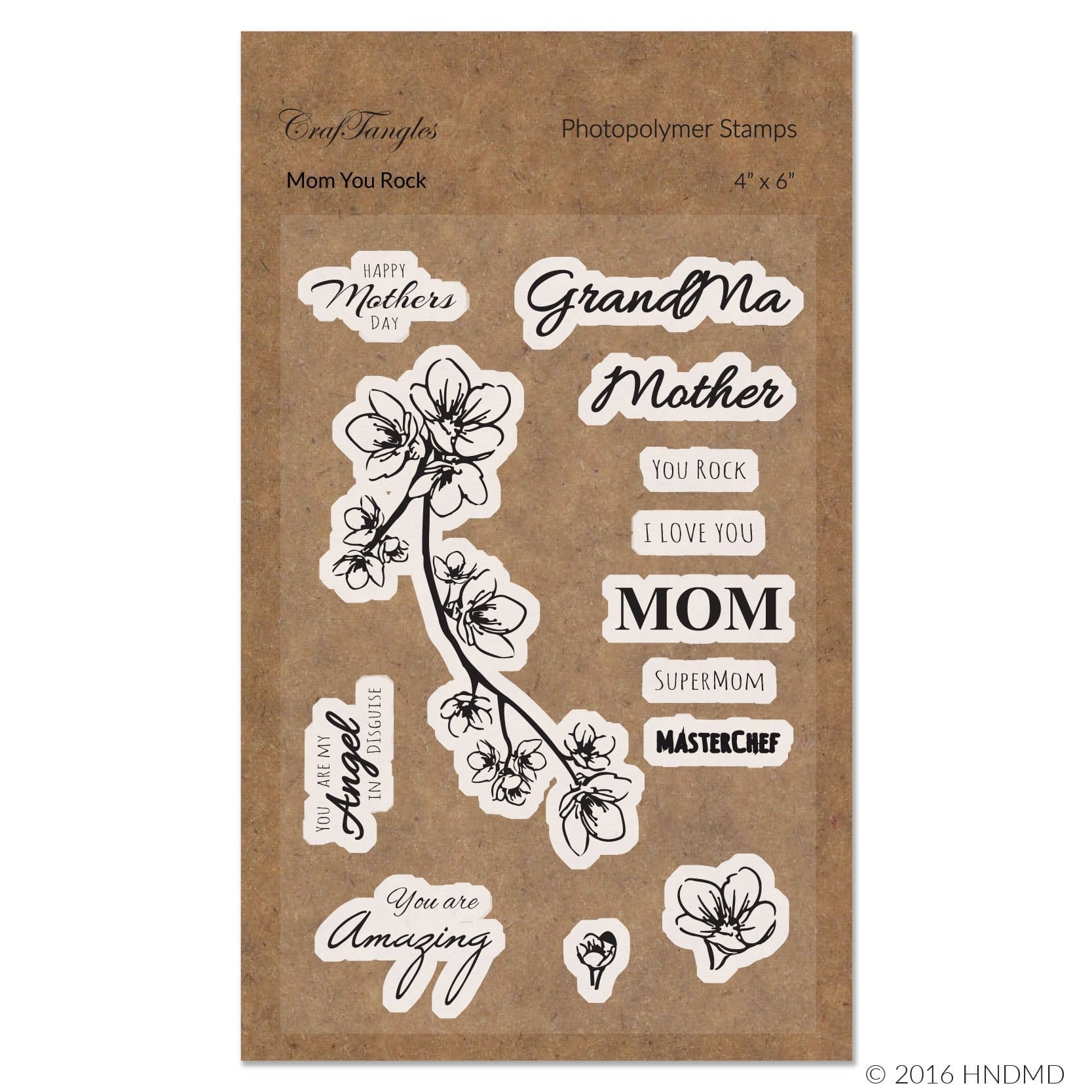 CrafTangles Photopolymer Stamps - Mom You Rock 12 Mom you rock CrafTangles Photopolymer Stamps - Mom You Rock