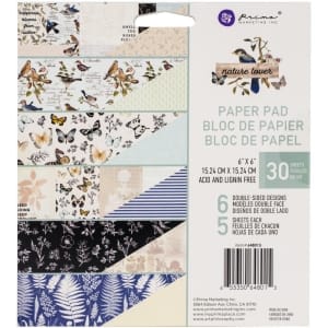 Prima Marketing Double-Sided Paper Pad 6"X6" 30/Pkg - Nature Lover