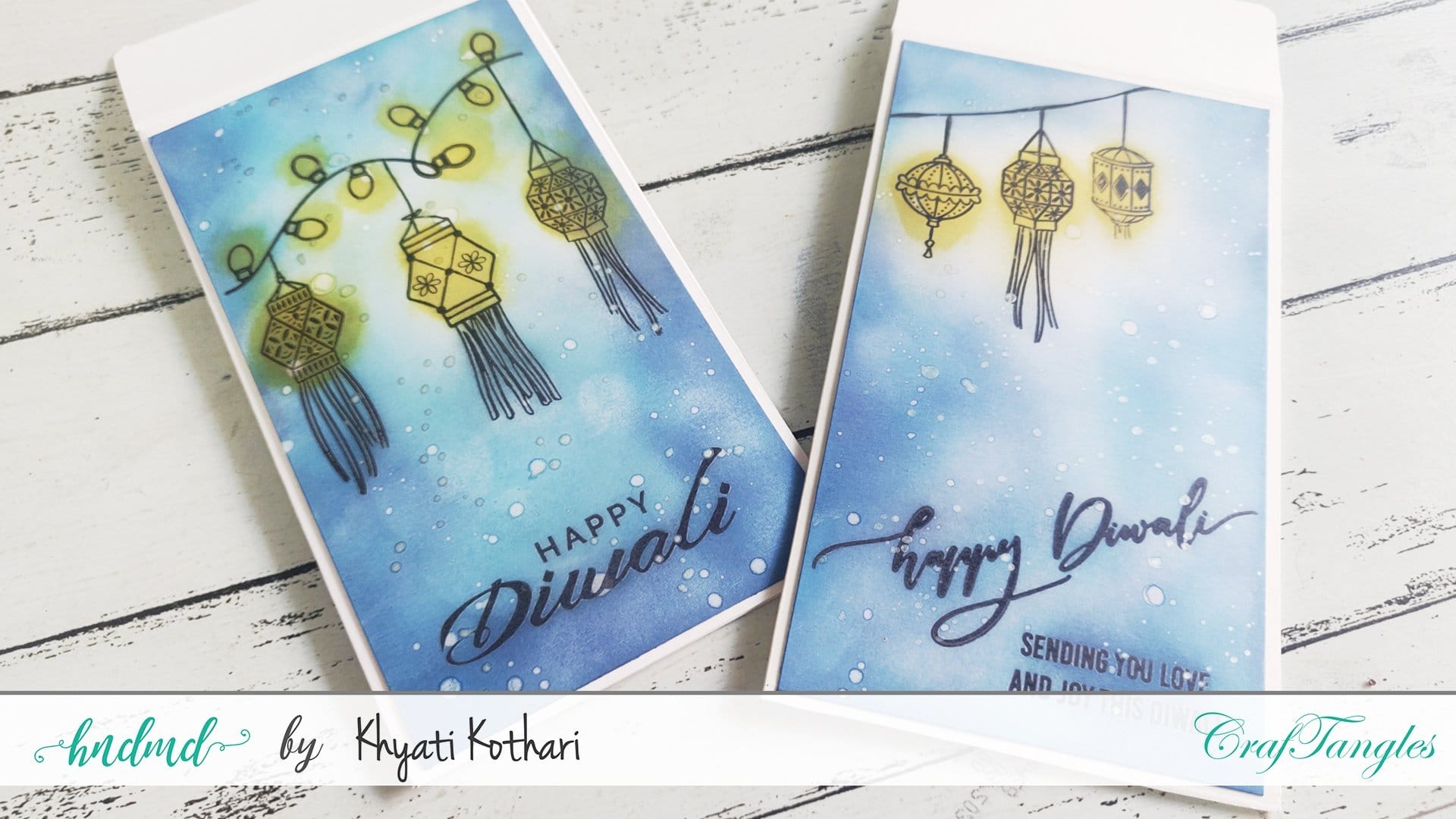 CrafTangles Photopolymer Stamps - Festival of Lights Diwali Blended Scene 1 Diwali_Blended_Scene_1