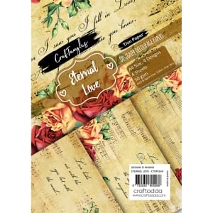 CrafTangles Decoupage Paper Pack  - Eternal Love (A4) - 4 sheets