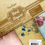 CrafTangles Decoupage Paper Pack  - Floral Elegance (A4) - 4 sheets