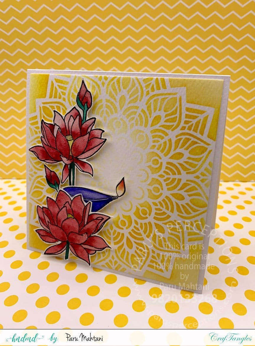 CrafTangles Photopolymer Stamps - Happy Diwali Paru Diwali Cards 1 Paru-Diwali_Cards_1