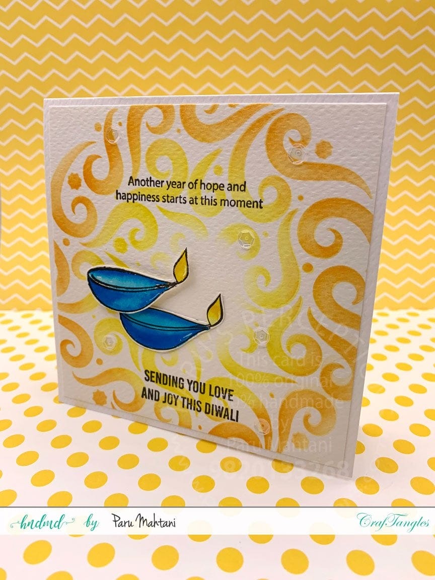 CrafTangles Photopolymer Stamps - Happy Diwali Paru Diwali Cards 4 Paru_Diwali_Cards_4