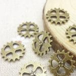 Gears Metal Charms (Set of 10 pcs)