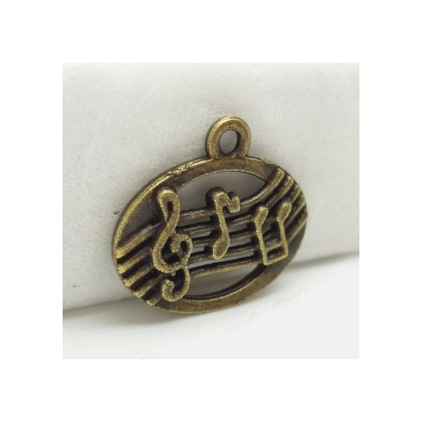 Multiple music notes Metal Charms (Set of 10 pcs)