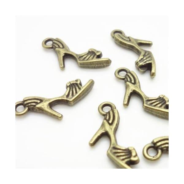 Sandals metal charms (pack of 10)