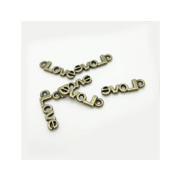 Love Sentiment Metal Charms (Set of 20 pcs)
