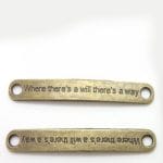 Where there is will Metal Charms (Set of 5 pcs)