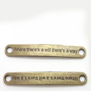 Where there is will Metal Charms (Set of 5 pcs)