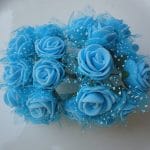 Foam Roses - Baby Blue (Set of 24 roses)