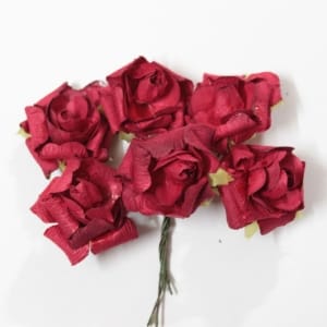 Mulberry flowers - Red (Pack of 12 flowers)