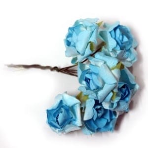 Mulberry flowers - Blue (Pack of 12 flowers)