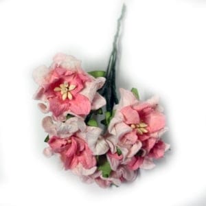 Mulberry flowers with pollens (Small) - Peach (Pack of 10 flowers)