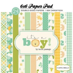 Carta Bella paper pad - Its a Boy (6by6 inch)