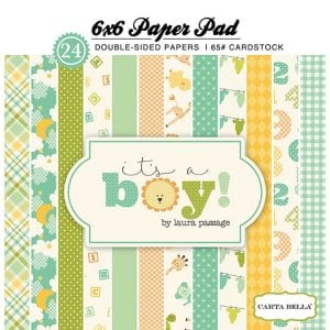 Carta Bella paper pad - Its a Boy (6by6 inch)