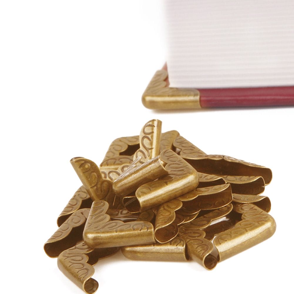 Metal Scrapbook Album Corners/Protectors (Set of 20 pcs) - Golden