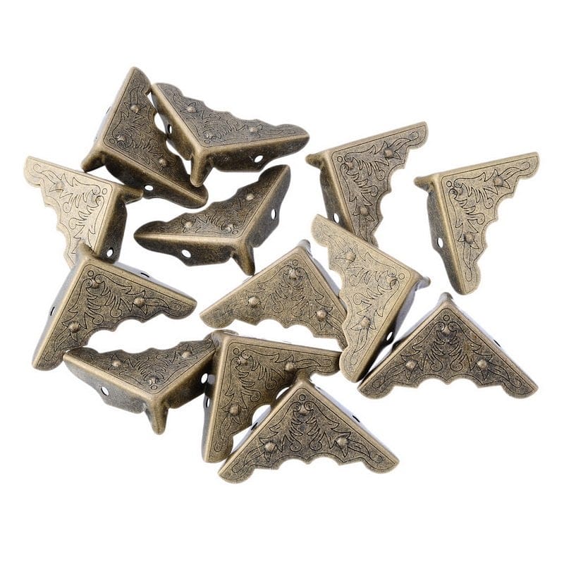 Metal Box Corners/Protectors (Set of 4 pcs) - Design 1 ctse 20 scrapbooking album protectors new design Metal Box Corners/Protectors (Set of 4 pcs) - Design 1