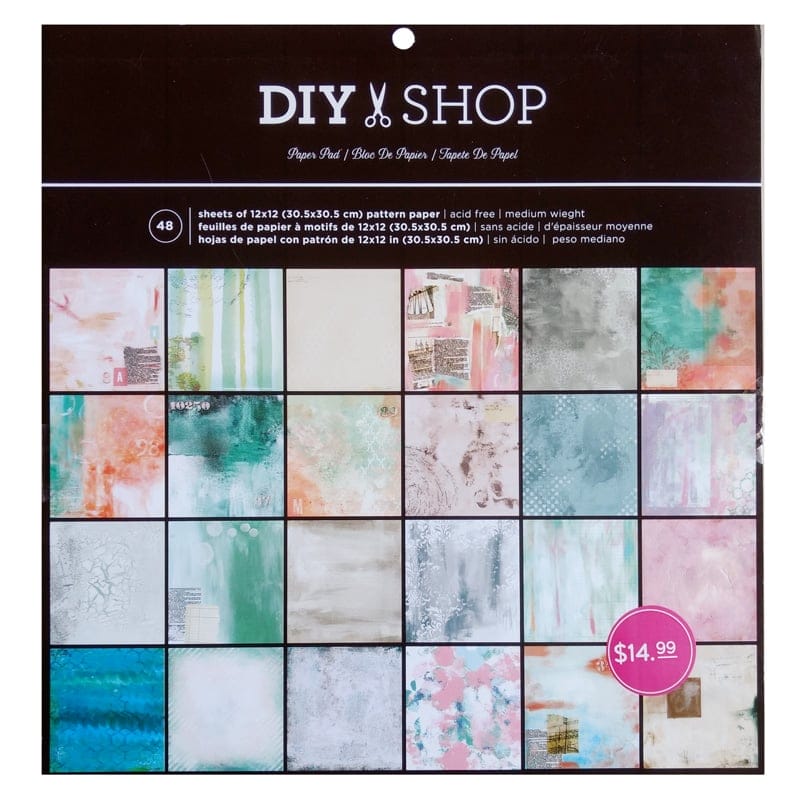 Scrapbook Paper Pack by American Crafts - DIY Shop (12"x12")