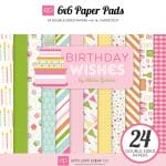 EchoPark paper pad - Birthday Wishes - Pink (6by6 inch)
