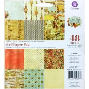 Prima - Cigar Box Secrets - 6x6 Paperpack (48 sheets)