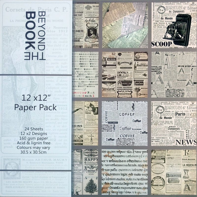 Scrapbook Paper Pack - Beyond the Book (12"x12")