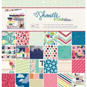Shimelle Scrapbook Paper Pack by American Crafts - Star Shine (12"x12")