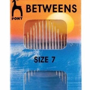 Pony Gold Eye Betweens Sewing Needle Range - Size 7