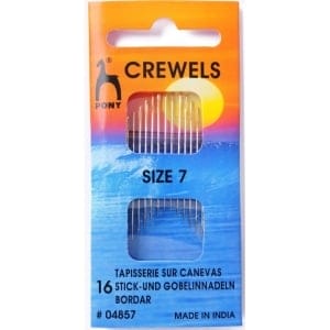 Pony Gold Eye Crewels Sewing Needle Range - Size 7